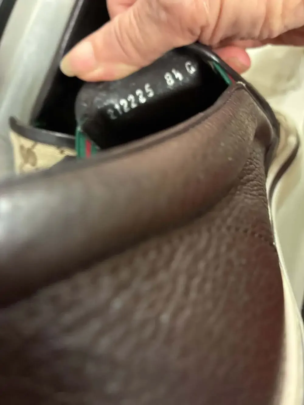 Gucci GG Supreme Canvas Slip-On Sneakers with Leather Trim